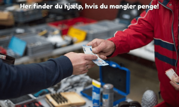 Her finder du hjælp, hvis du mangler penge!